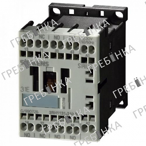 Контактор 3RН1131-1ВВ40 катушка 24VDC, 3NO+1NC винтовые клеммы, типоразмер S00 Siemens
