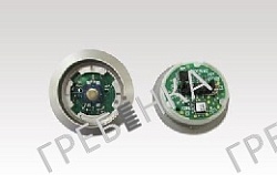 Базовый элемент кнопки приказа KSS ободок серебряный пластик янтарная подсветка KM804343G02 Kone