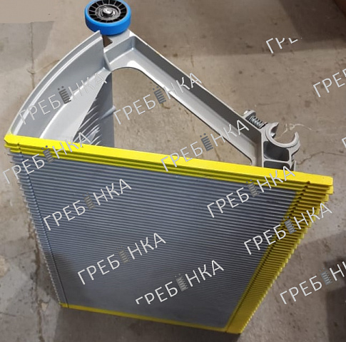 Ступень эскалатора 506NCE 600мм серая с желтыми линиями покраска XCA26140 (GAA26140) ОTIS