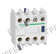 Блок доп.контактов LADN22 фронтальная 2но+2нз Schneider Electric