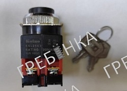 Ключевина (переключатель селекторный) KSL25K3 250VAC 6A Koino