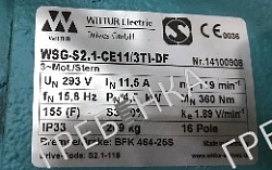 Лебедка безредукторная WSG-S2,1-CE11/3TI-DF Wittur Electric