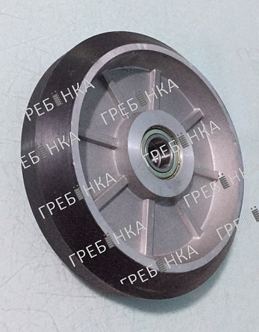 Ролик башмака WRG150 D=150мм w=38мм рабочая поверхность 16мм подшипник 6003 Kone Thyssen