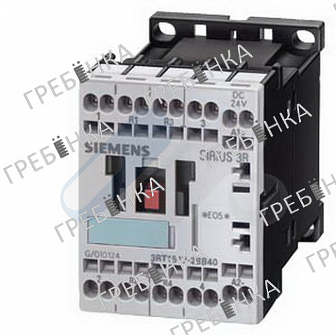 Контактор 3RT1517-2BF40 Siemens катушка 110В DC 4-полюса, АС-3, 5,5кВт/400В, AC-1 20A, 2НО+2НЗ,