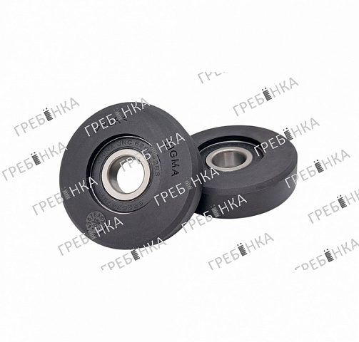 Ролик ступени эскалатора D=80мм, толщина 20мм, подшипник 6204-2RS 3L06229*A Sigma