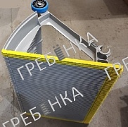 Ступень эскалатора 506NCE 600мм серая с желтыми линиями покраска XCA26140 (GAA26140) ОTIS