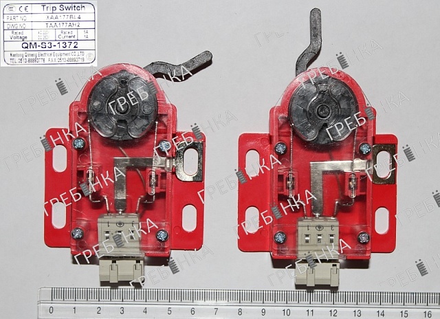 Выключатель QM-S3-1372 XAA177BL4 (красный) аналог TAA177AH2 Otis