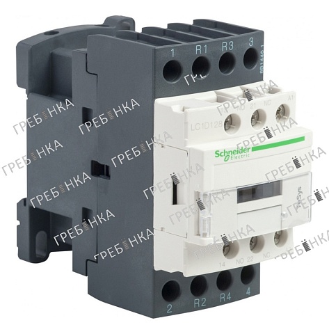 Контактор LC1D128F7 Schneider Electric катушка 110VAC, 4Р, 25А, 50-60Гц (2но+2нз)